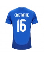 Moške Nogometnih dresov Italija Bryan Cristante #16 Domači EP 2024 Kratki rokavi